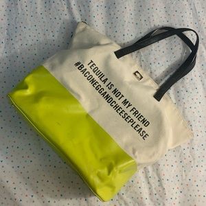 Kate Spade ♠️ Tequila is Not My Friend Zip Tote